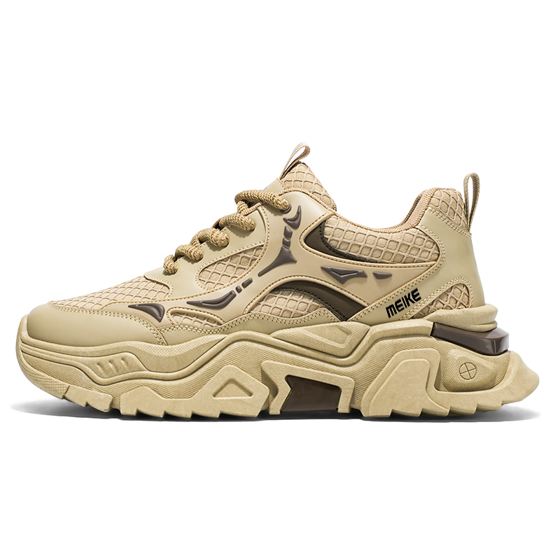 Нескользящие, износостойкие, дышащие низкие кроссовки на массивной подошве для мужчин MEIKE, Khaki 
Нескользящие, износостойкие, дышащие низкие кроссовки на массивной подошве для мужчин MEIKE, Khaki