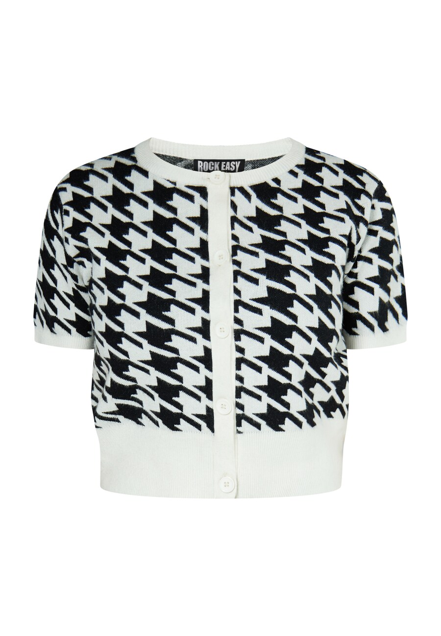 Вязаный кардиган ROCKEASY, черный/белый
Вязаный кардиган ROCKEASY, черный/белый