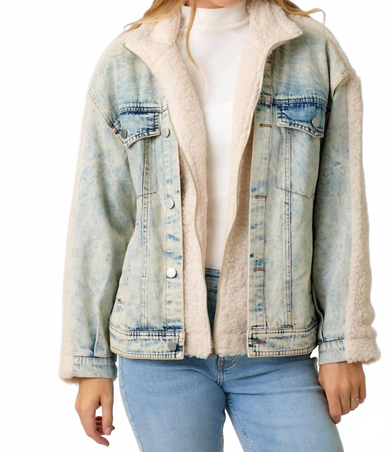 Куртка Halfsies из денима и шерпы в цвете крем/деним Mystree, кремовый
Куртка Halfsies из денима и шерпы в цвете крем/деним Mystree, кремовый