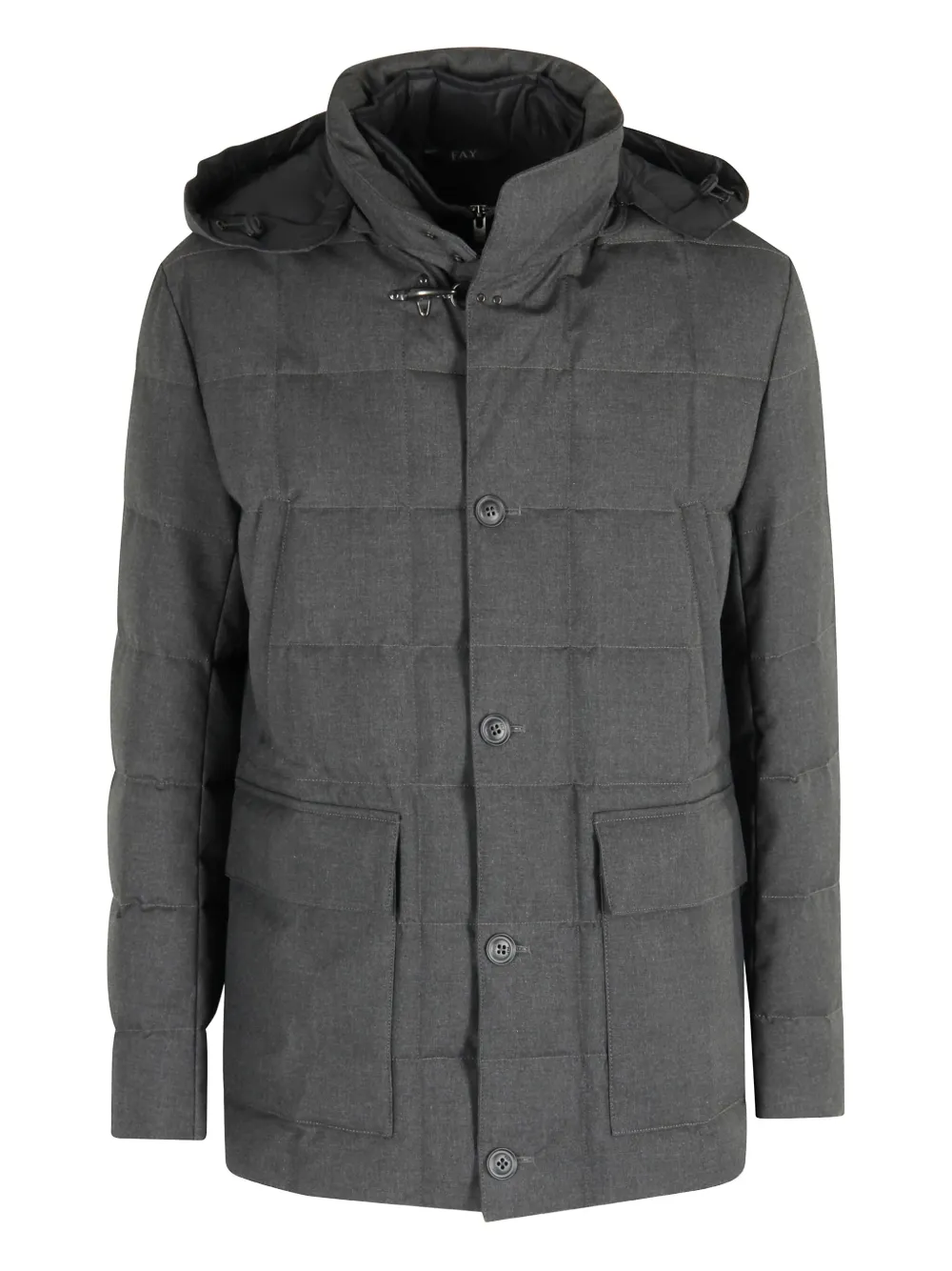 Куртка из канвы со съемным капюшоном Fay, серый
Куртка из канвы со съемным капюшоном Fay, серый