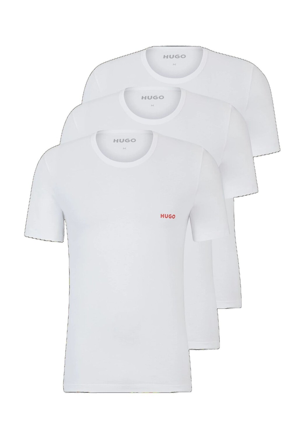 Мужская футболка, 3 шт., круглый вырез, короткий рукав, логотип, хлопок, однотонная HUGO 
Мужская футболка, 3 шт., круглый вырез, короткий рукав, логотип, хлопок, однотонная HUGO