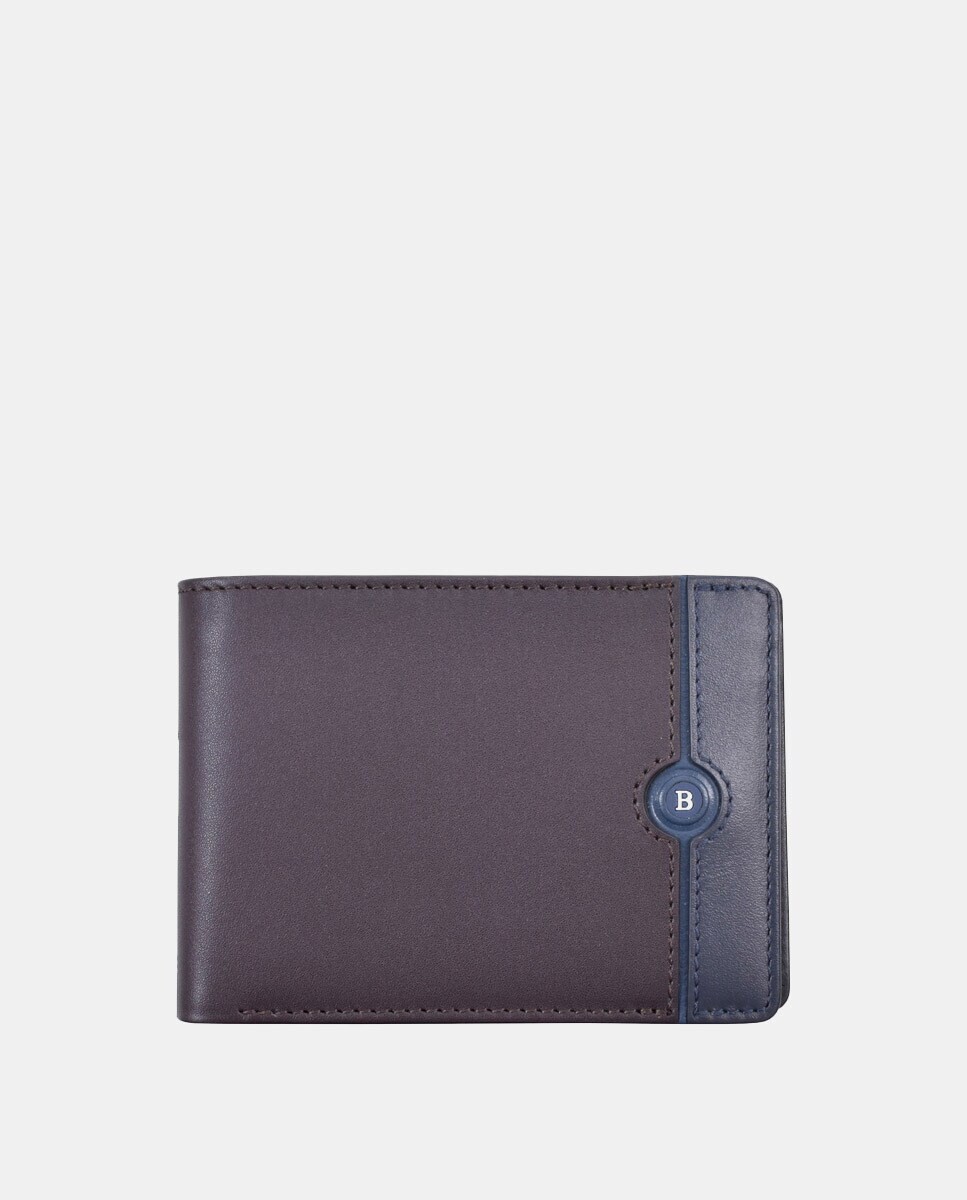 Коричневый кожаный кошелек с монетницей Bellido, коричневый
Коричневый кожаный кошелек с монетницей Bellido, коричневый