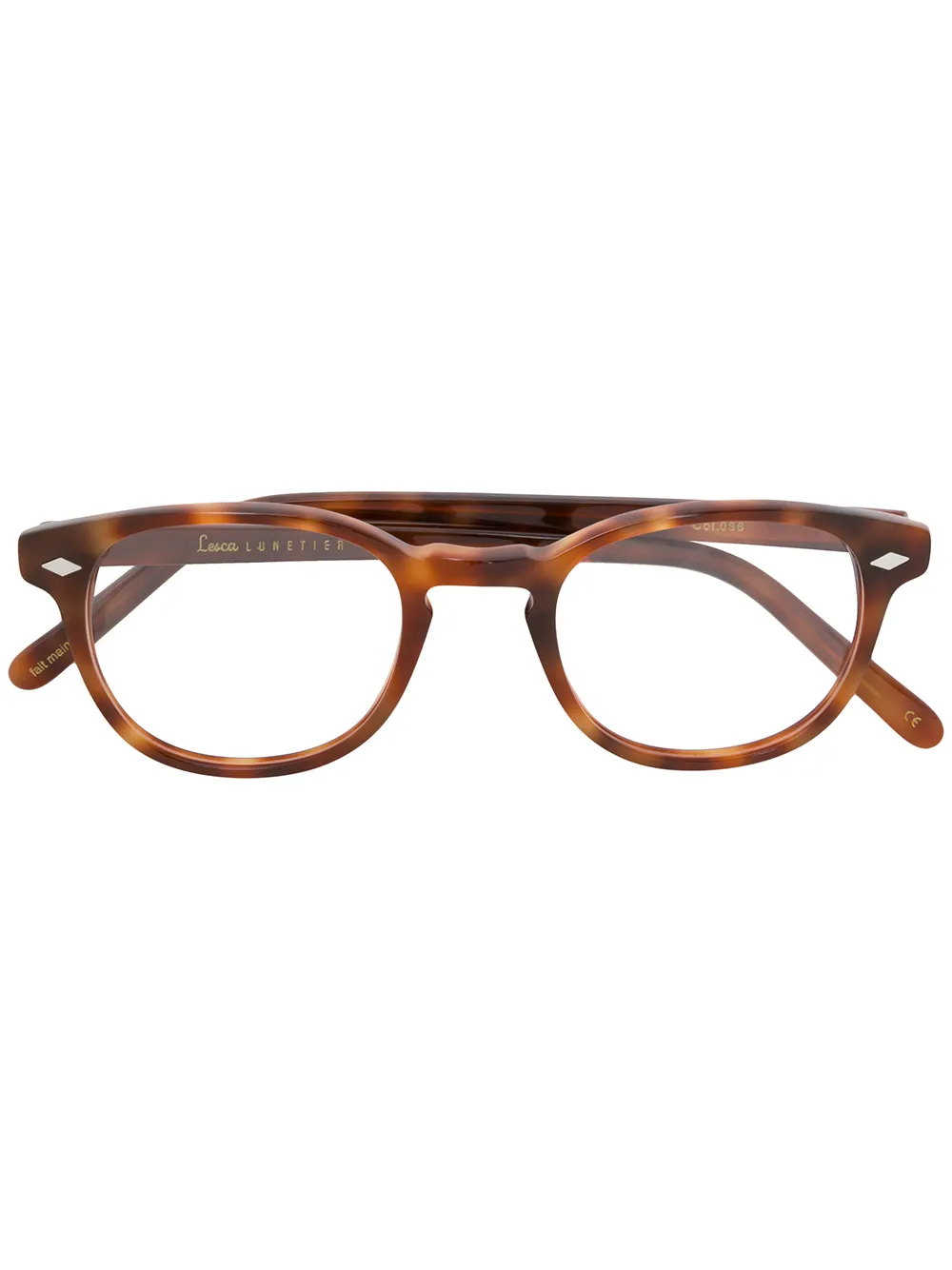 Очки в черепаховой оправе Lesca, коричневый
Очки в черепаховой оправе Lesca, коричневый