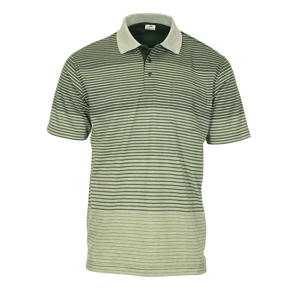 Мужская футболка-поло Gioberti в полоску с короткими рукавами и нагрудным карманом, цвет Hunter Green
Мужская футболка-поло Gioberti в полоску с короткими рукавами и нагрудным карманом, цвет Hunter Green