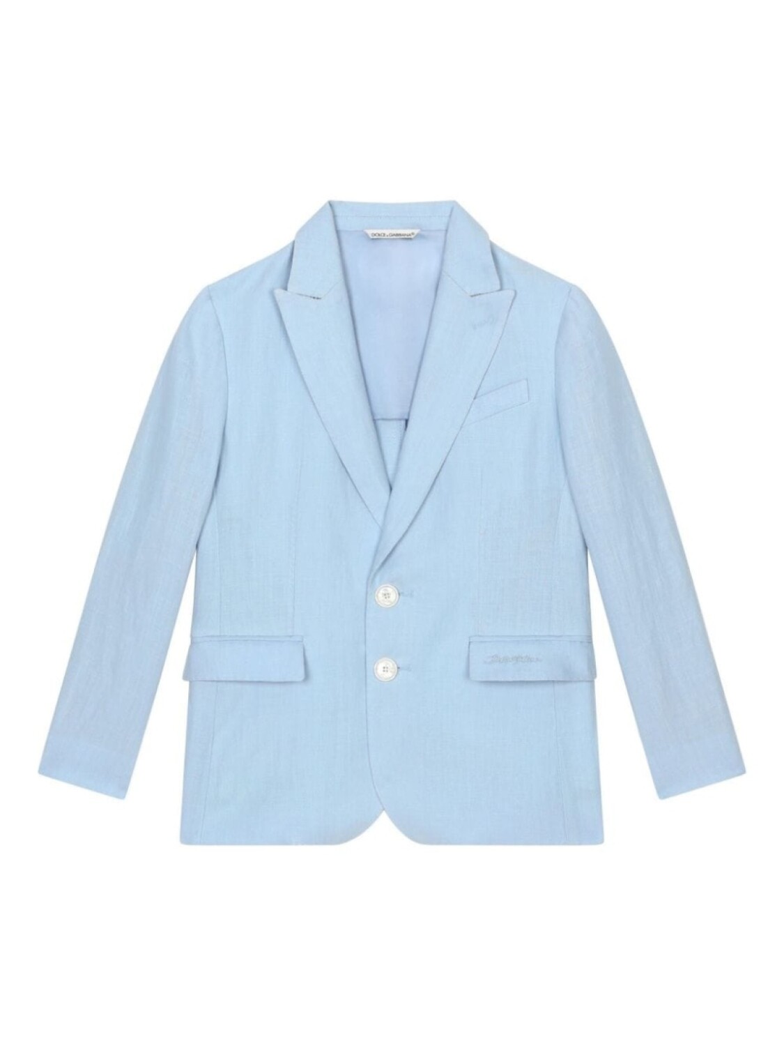Dolce & Gabbana Kids льняной пиджак, синий
Dolce & Gabbana Kids льняной пиджак, синий