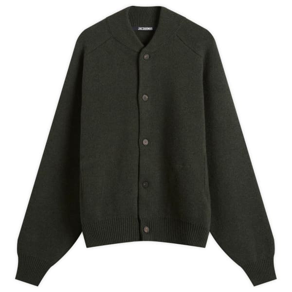 Вязаный бомбер из шерсти и кашемира Jacquemus, Dark Khaki
Вязаный бомбер из шерсти и кашемира Jacquemus, Dark Khaki