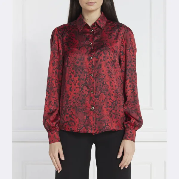 Атласная рубашка обычного кроя Liu Jo, бургунди
Атласная рубашка обычного кроя Liu Jo, бургунди