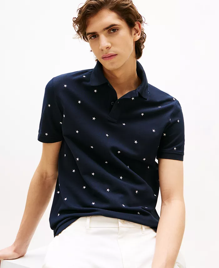 Мужская поло с принтом звезд по всей поверхности Tommy Hilfiger, синий
Мужская поло с принтом звезд по всей поверхности Tommy Hilfiger, синий