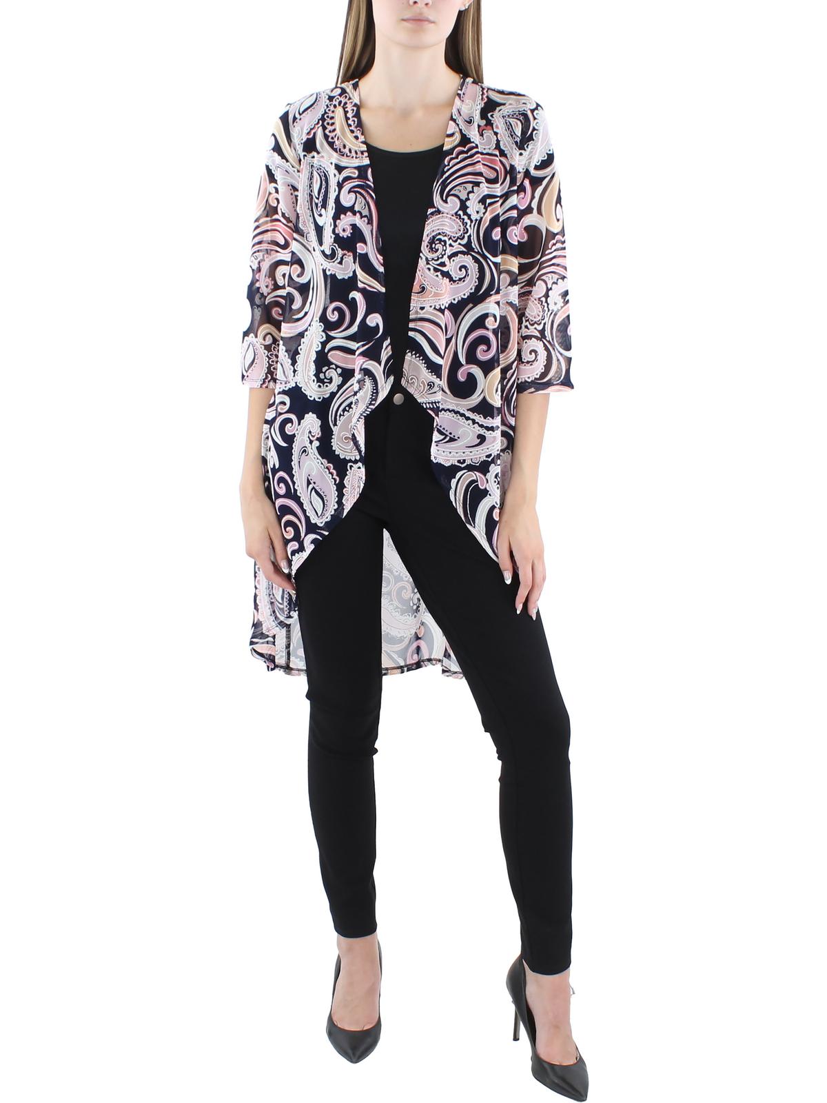 Petites Женский текстурированный блейзер Duster с открытым передом R&M Richards, темно-синий/розовый
Petites Женский текстурированный блейзер Duster с открытым передом R&M Richards, темно-синий/розовый