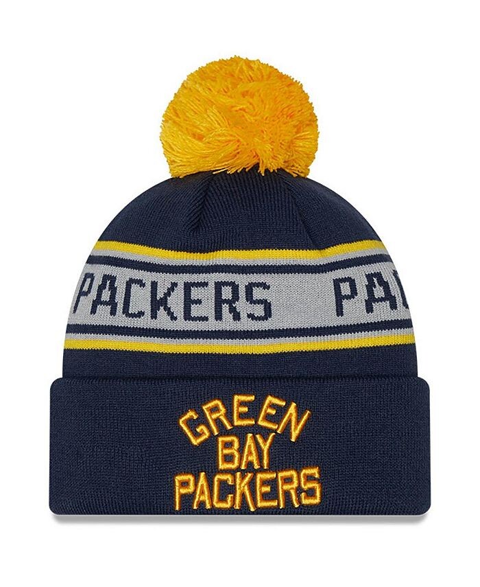 Темно-синяя вязаная шапка Green Bay Packers для мальчиков и девочек с повторяющимися манжетами и помпоном New Era, синий
Темно-синяя вязаная шапка Green Bay Packers для мальчиков и девочек с повторяющимися манжетами и помпоном New Era, синий