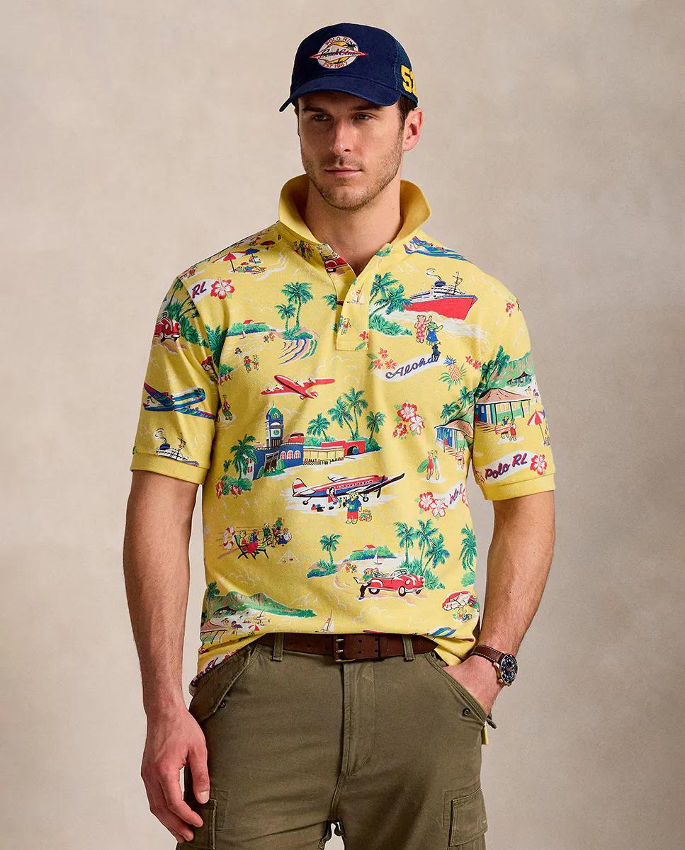 Мужская рубашка-поло прямого кроя из пике, большие размеры Polo Ralph Lauren, желтый
Мужская рубашка-поло прямого кроя из пике, большие размеры Polo Ralph Lauren, желтый