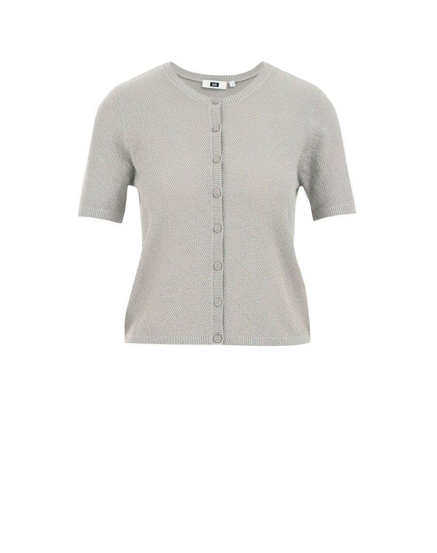 Вязаный кардиган WE Fashion, светло-серый 
Вязаный кардиган WE Fashion, светло-серый