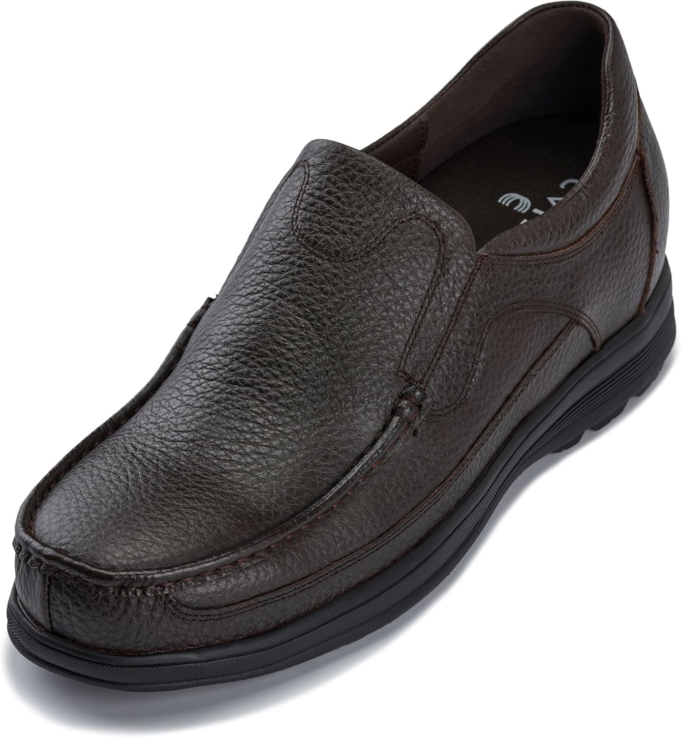 Мужские невидимые увеличивающие рост туфли CALTO - черные, из высококачественной кожи, без шнурков, легкие повседневные лоферы - на 8 см выше - модель G1825 - размер 9 D(M) US
Мужские невидимые увеличивающие рост туфли CALTO - черные, из высококачественной кожи, без шнурков, легкие повседневные лоферы - на 8 см выше - модель G1825 - размер 9 D(M) US