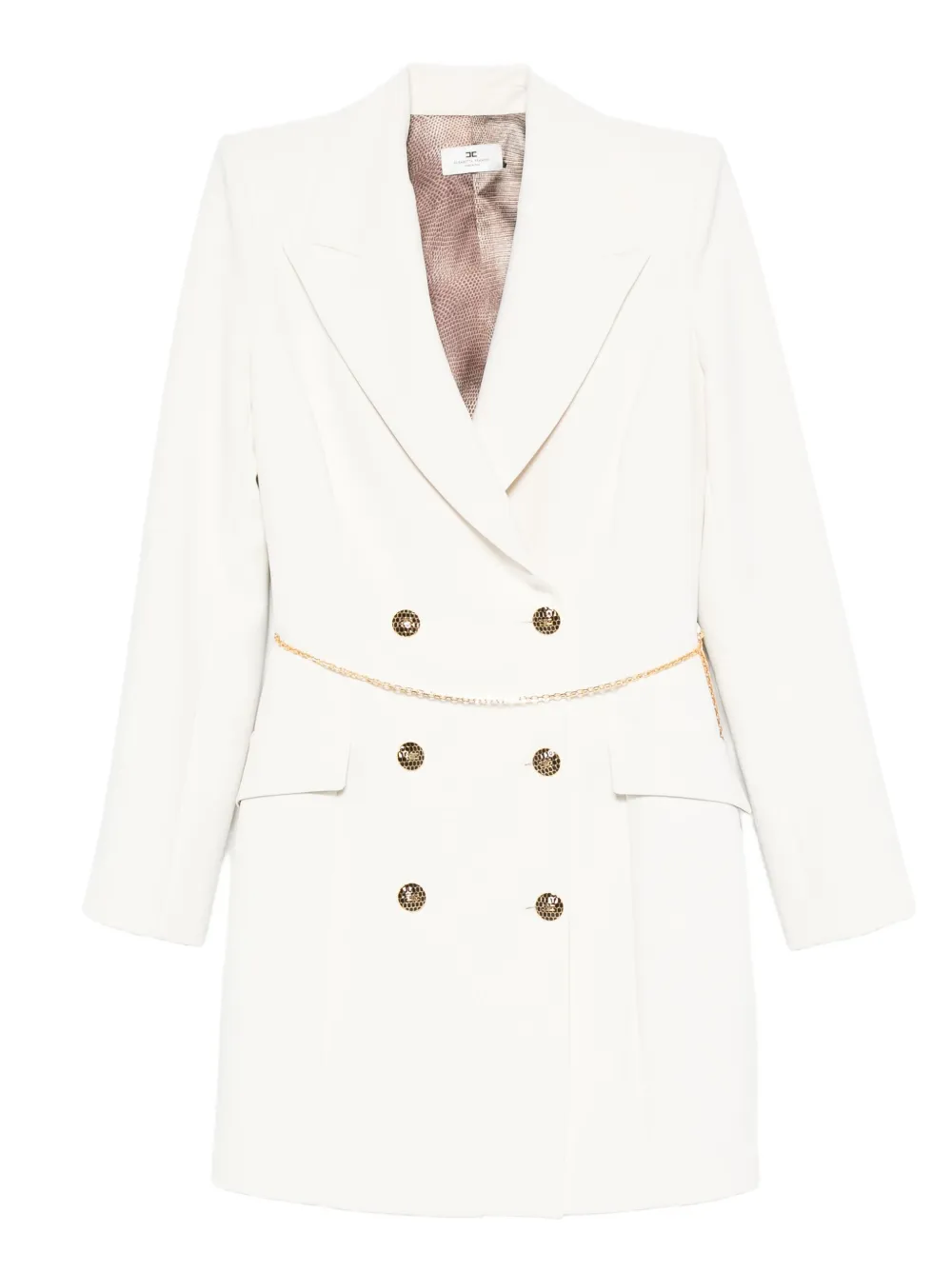 Двубортное платье Elisabetta Franchi, нейтральный
Двубортное платье Elisabetta Franchi, нейтральный