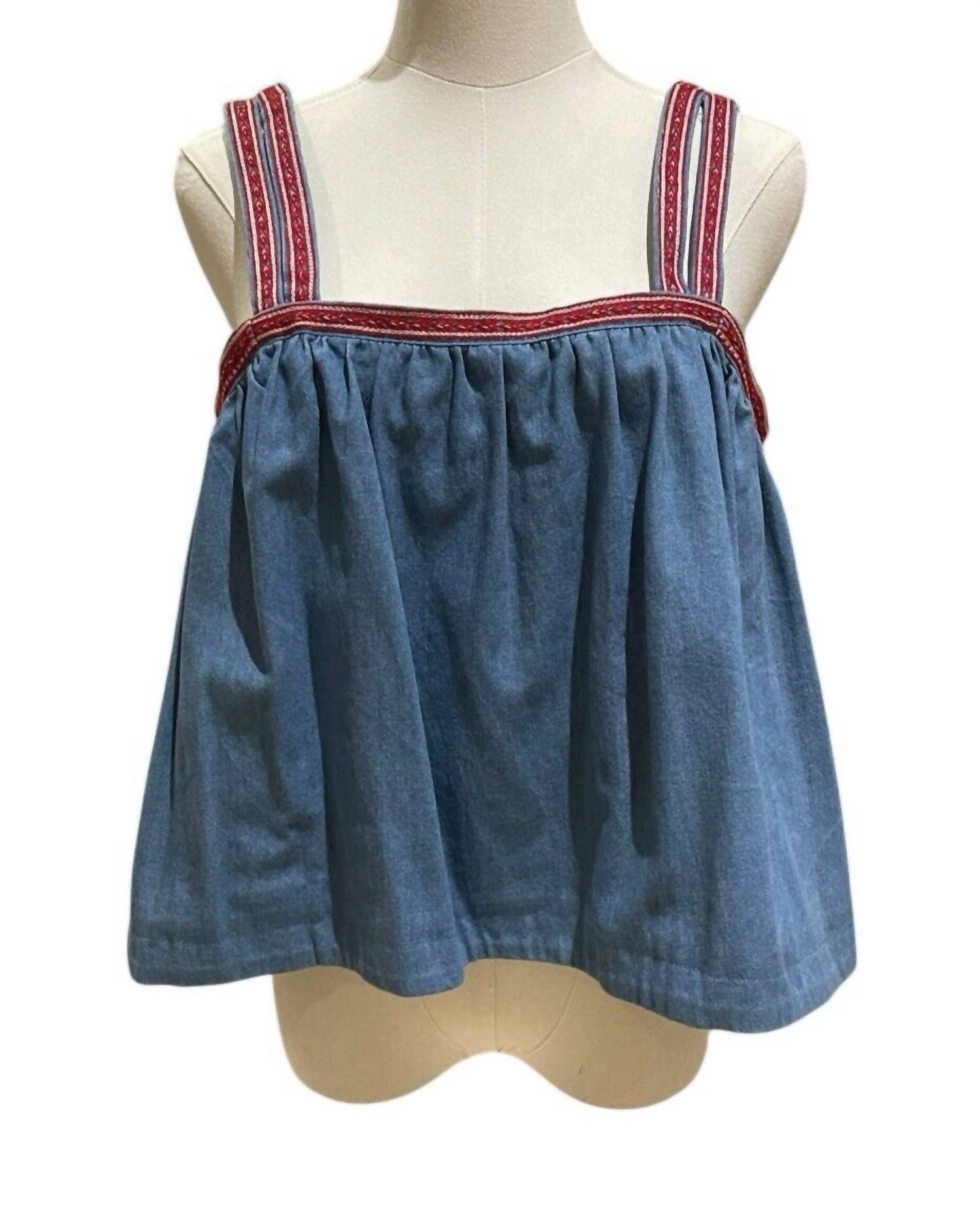 Женская джинсовая майка с вышивкой синего цвета endless rose
Женская джинсовая майка с вышивкой синего цвета endless rose