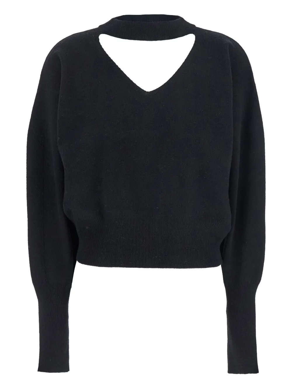 Свитер из смеси шерсти и кашемира с вырезом Federica Tosi, черный
Свитер из смеси шерсти и кашемира с вырезом Federica Tosi, черный