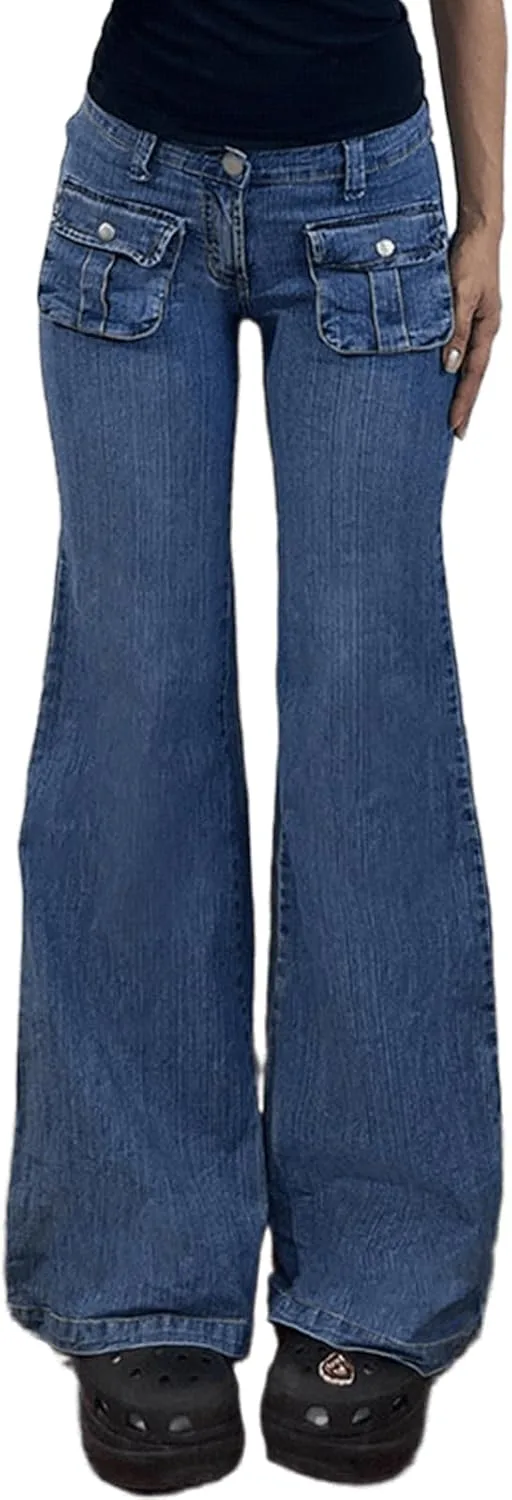 Джинсы Low Rise Flare для женщин Vintage Slim Fit с широким клешем и клапанами на карманах HBER
Джинсы Low Rise Flare для женщин Vintage Slim Fit с широким клешем и клапанами на карманах HBER