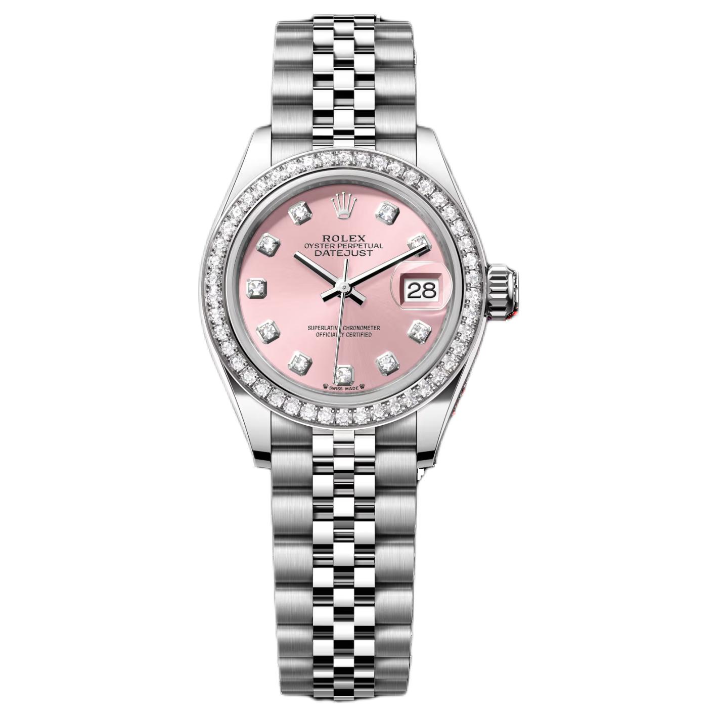 ROLEX Женские часы Log Series с автоматическим механическим механизмом 28 мм розовый циферблат
ROLEX Женские часы Log Series с автоматическим механическим механизмом 28 мм розовый циферблат