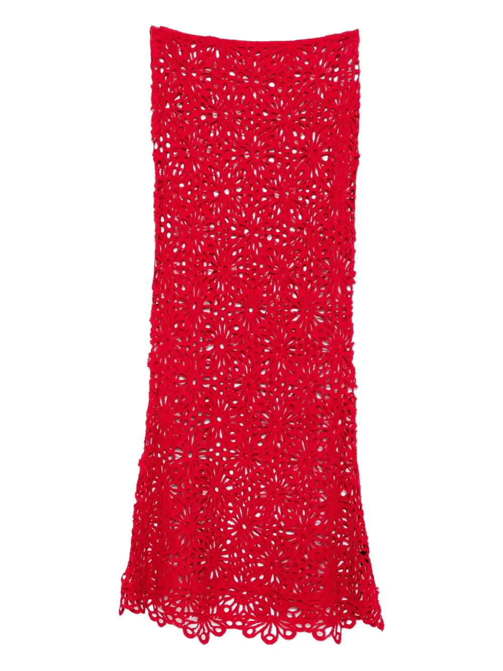 Юбка с цветочным кружевом Norma Kamali, красный
Юбка с цветочным кружевом Norma Kamali, красный
