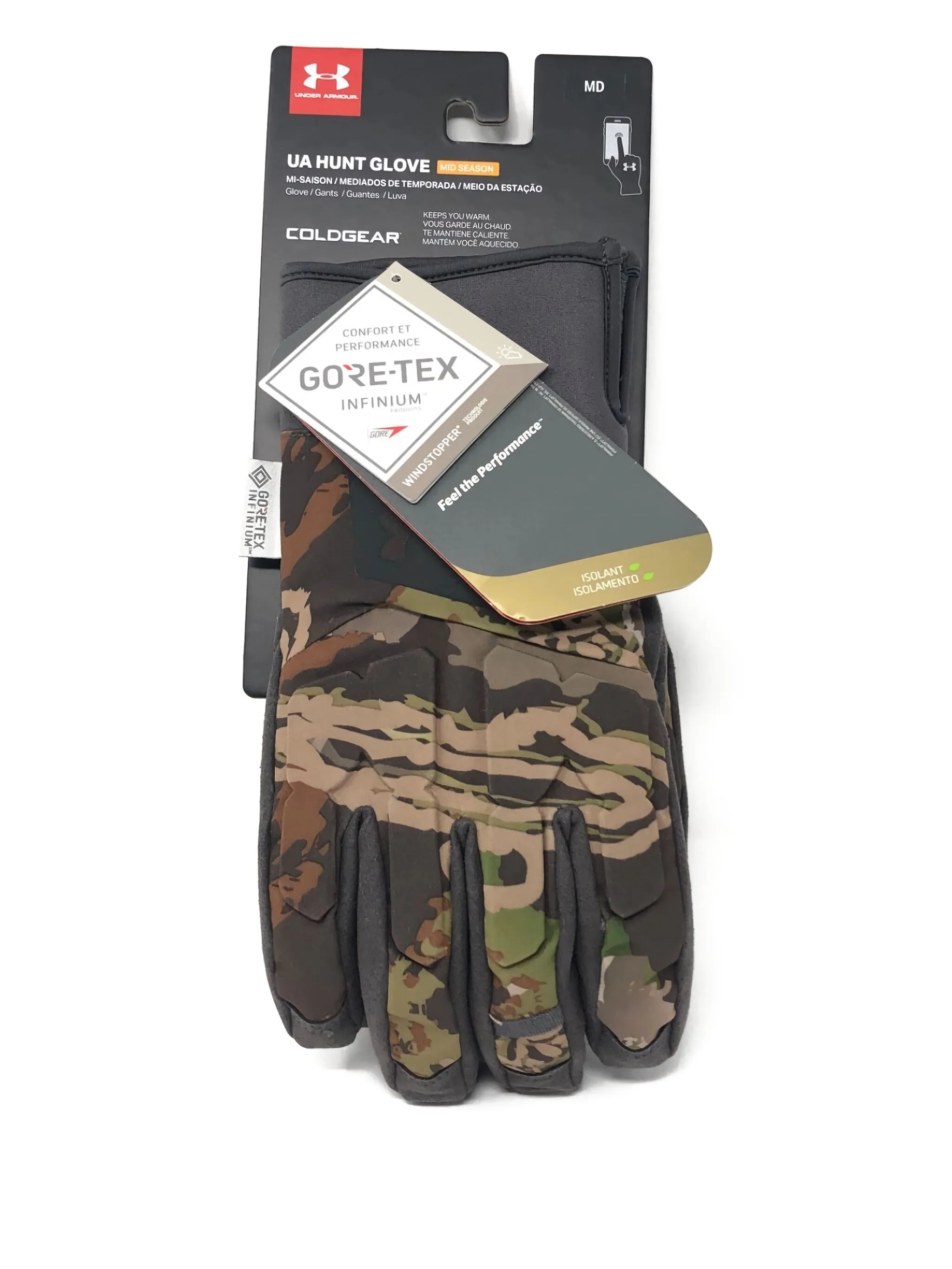 Перчатки Gore-Tex Under Armour, зеленый
Перчатки Gore-Tex Under Armour, зеленый