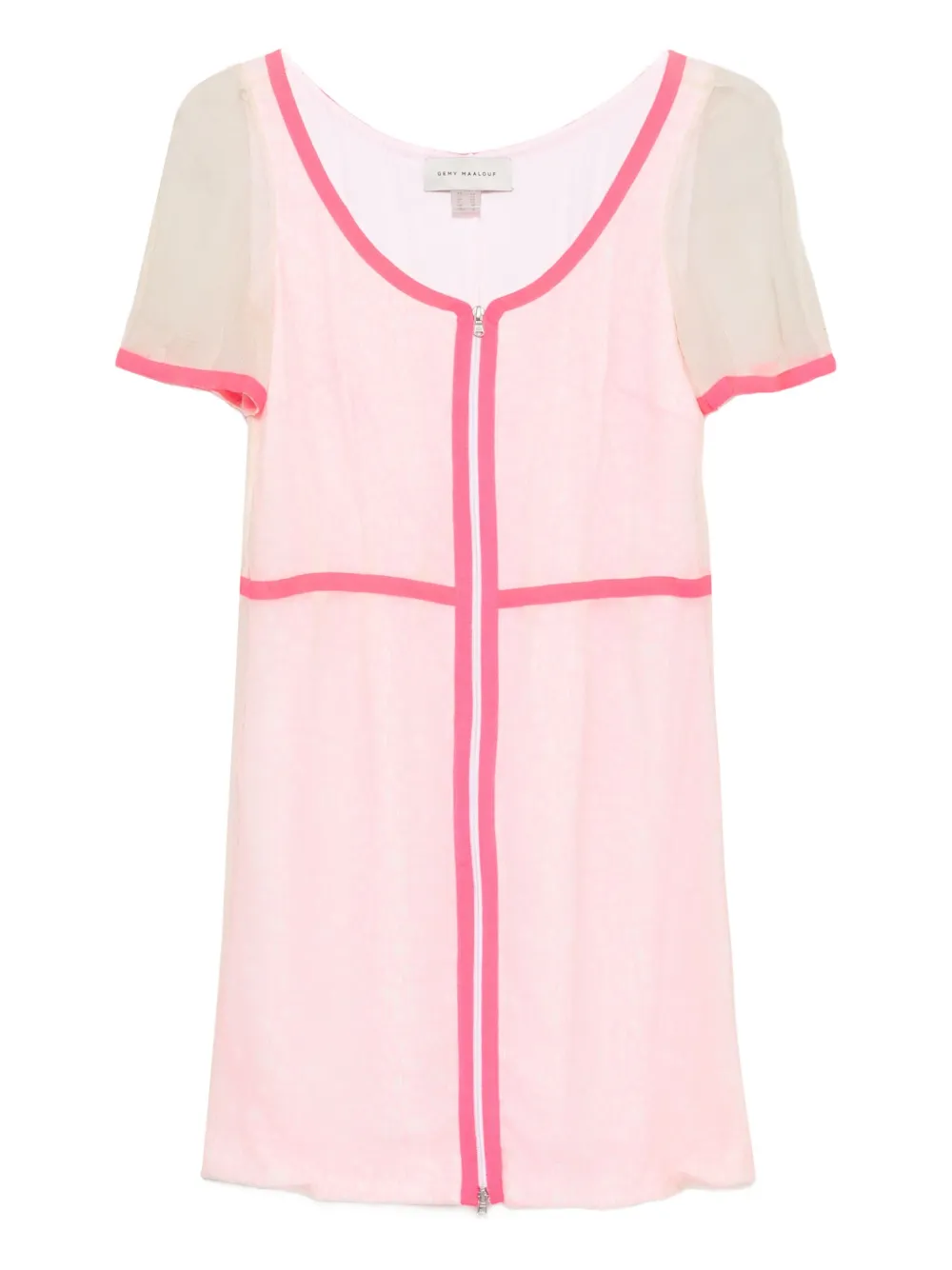 Платье мини с сетчатыми вставками Gemy Maalouf, розовый
Платье мини с сетчатыми вставками Gemy Maalouf, розовый