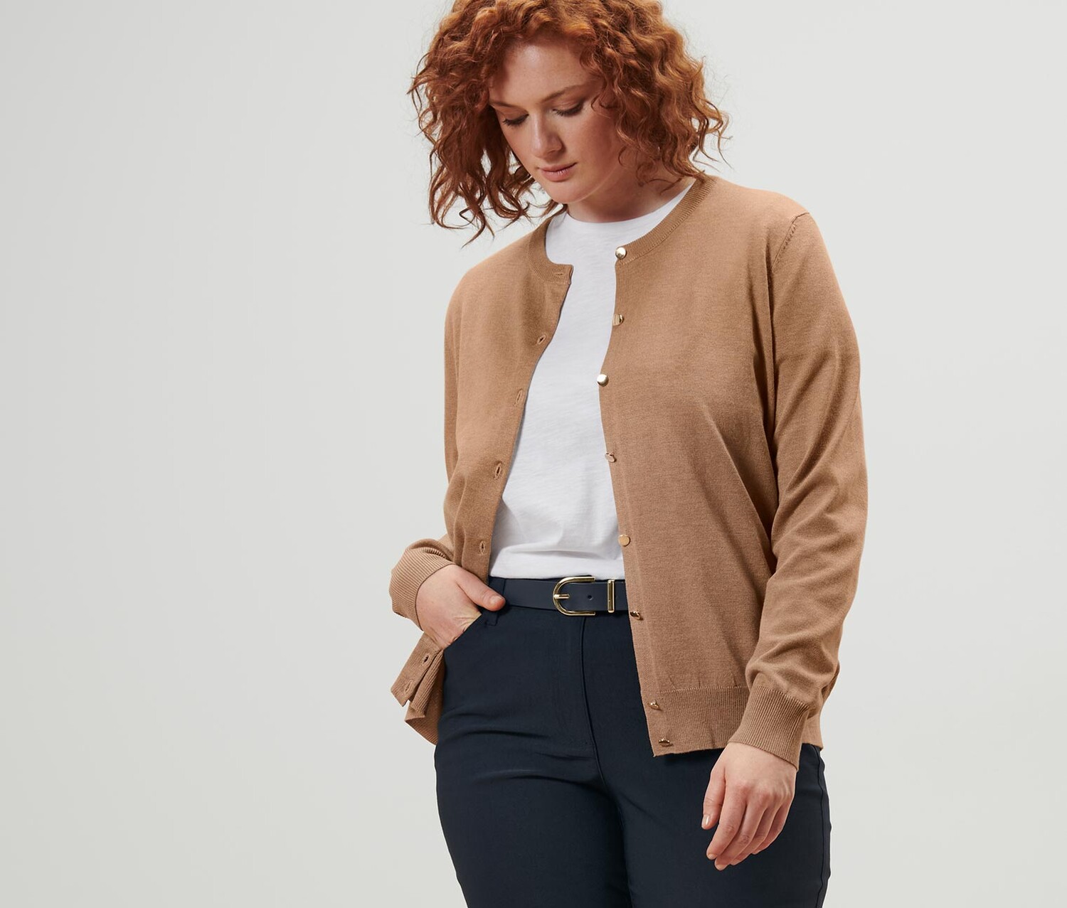 Кардиган тонкой вязки Tchibo, крапчатый бежевый
Кардиган тонкой вязки Tchibo, крапчатый бежевый