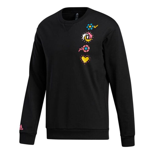 Толстовка printing round neck sports pullover black Adidas, черный
Толстовка printing round neck sports pullover black Adidas, черный