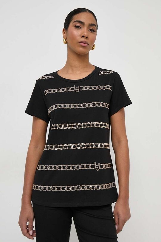 Хлопковая футболка Liu Jo, черный
Хлопковая футболка Liu Jo, черный