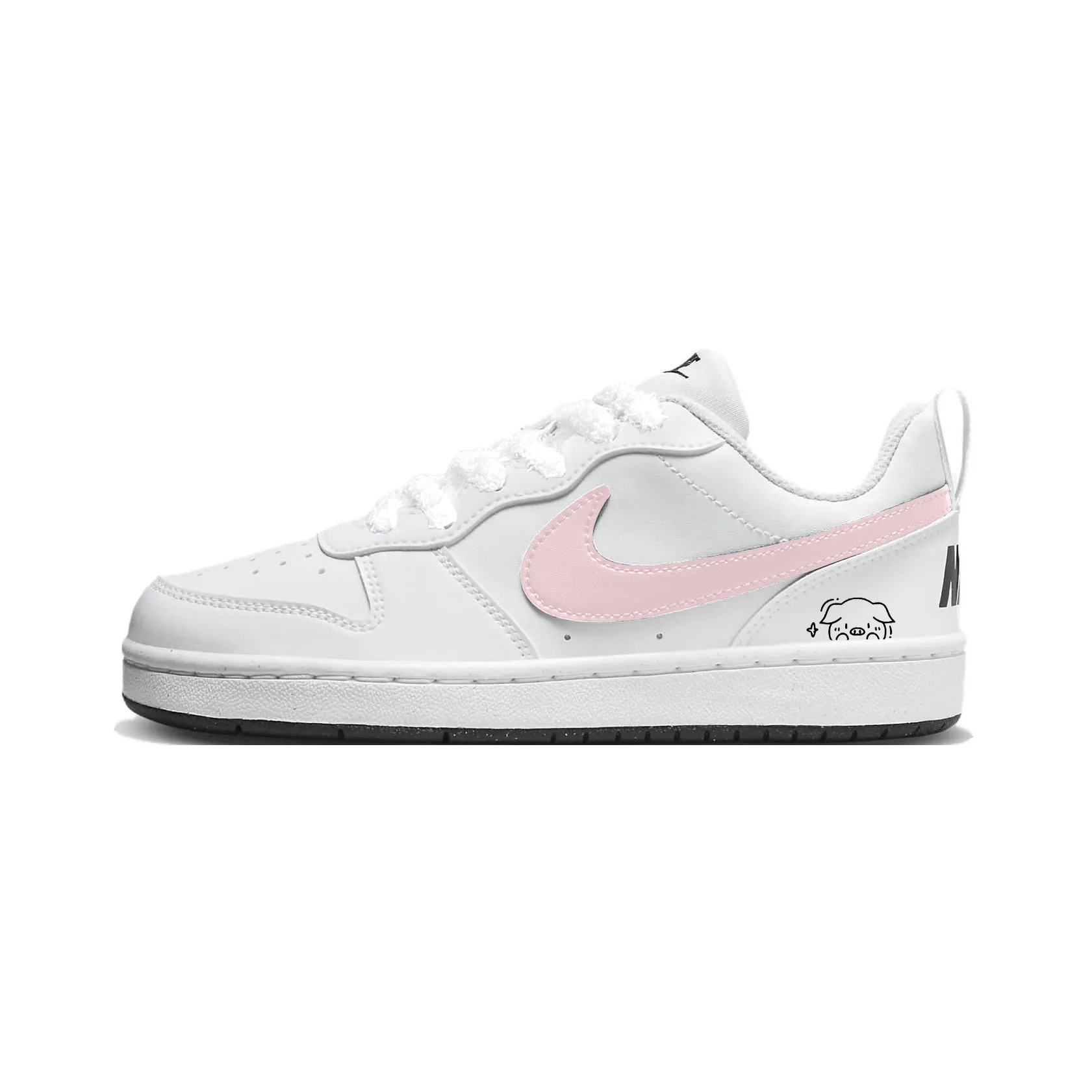 Nike Кроссовки для скейтбординга Court Borough Pink Piggy, износостойкие, низкие, детские, Pink Black
Nike Кроссовки для скейтбординга Court Borough Pink Piggy, износостойкие, низкие, детские, Pink Black