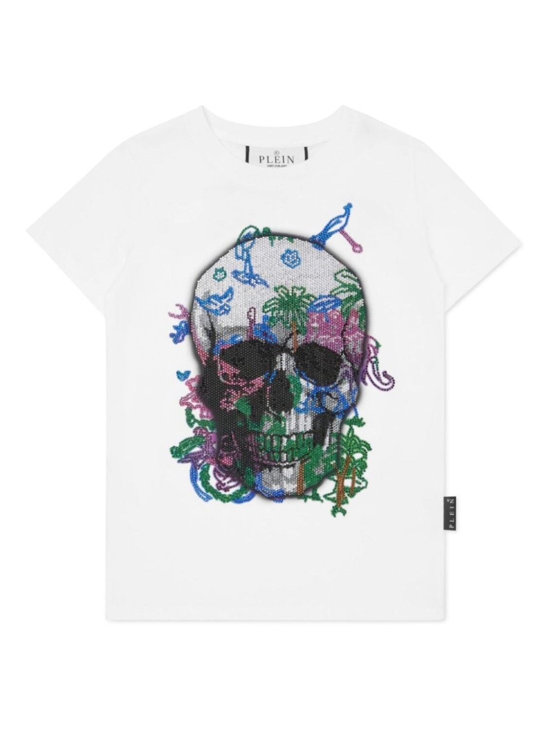Philipp Plein Junior футболка с кристаллами и декором Skull, белый
Philipp Plein Junior футболка с кристаллами и декором Skull, белый