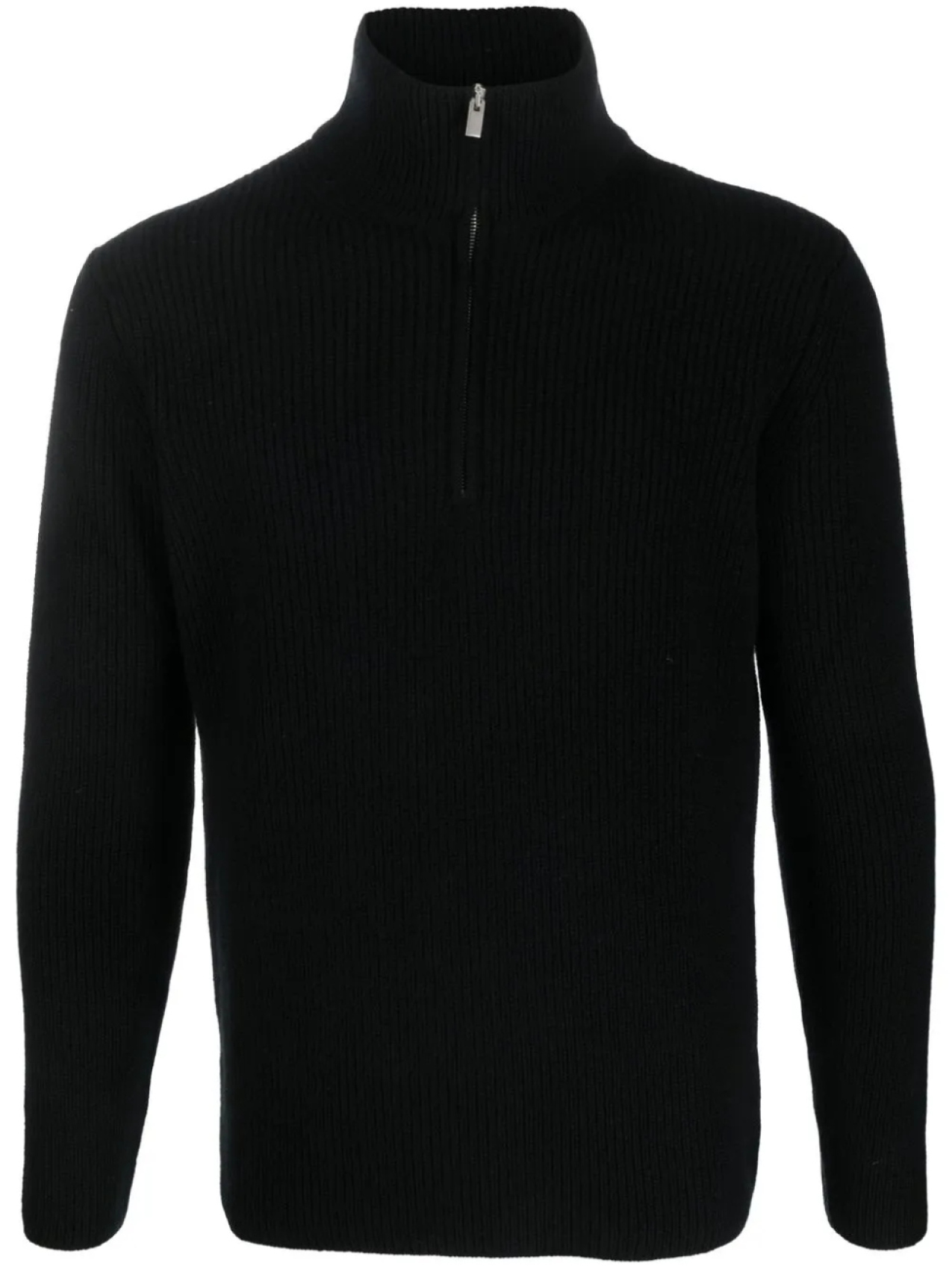 Джемпер с воротником-стойкой на молнии Dell'oglio, черный
Джемпер с воротником-стойкой на молнии Dell'oglio, черный