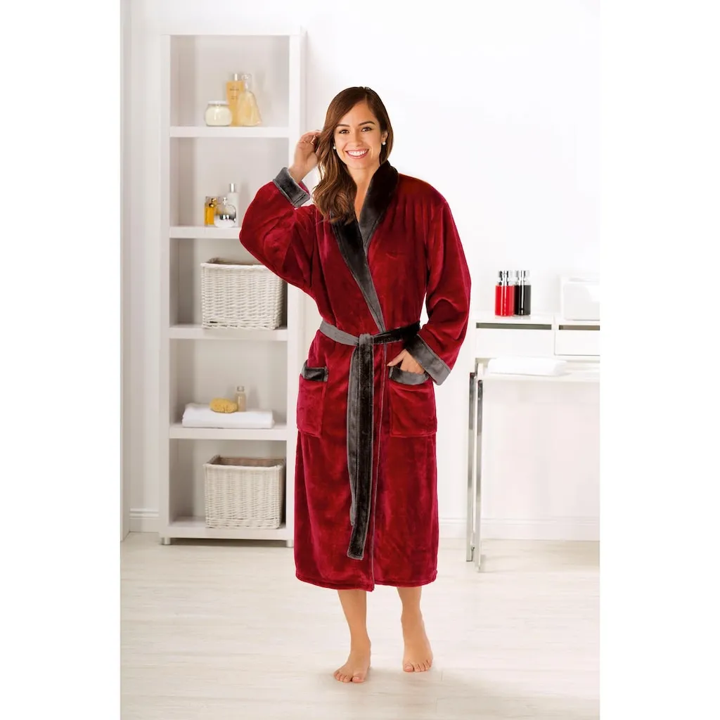 Unisex-халат Шелковое ощущение, идеально для сауны и спа, гостиничный халат, утренний халат, 1 шт., для женщин и мужчин, с изысканным блеском, длинный Gözze, красный
Unisex-халат Шелковое ощущение, идеально для сауны и спа, гостиничный халат, утренний халат, 1 шт., для женщин и мужчин, с изысканным блеском, длинный Gözze, красный