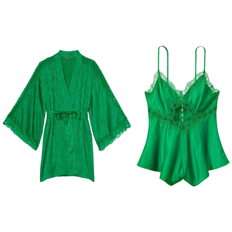 Victoria's Secret Женский пижамный комплект зеленый
Victoria's Secret Женский пижамный комплект зеленый