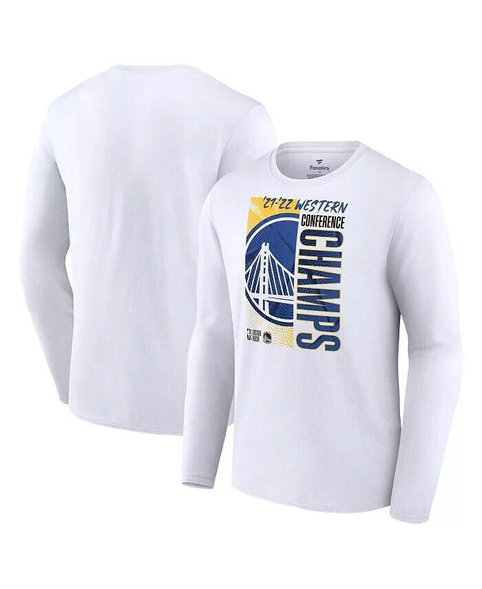 Мужская белая футболка Golden State Warriors 2022 Western Conference Champions Locker Room с длинным рукавом Fanatics
Мужская белая футболка Golden State Warriors 2022 Western Conference Champions Locker Room с длинным рукавом Fanatics