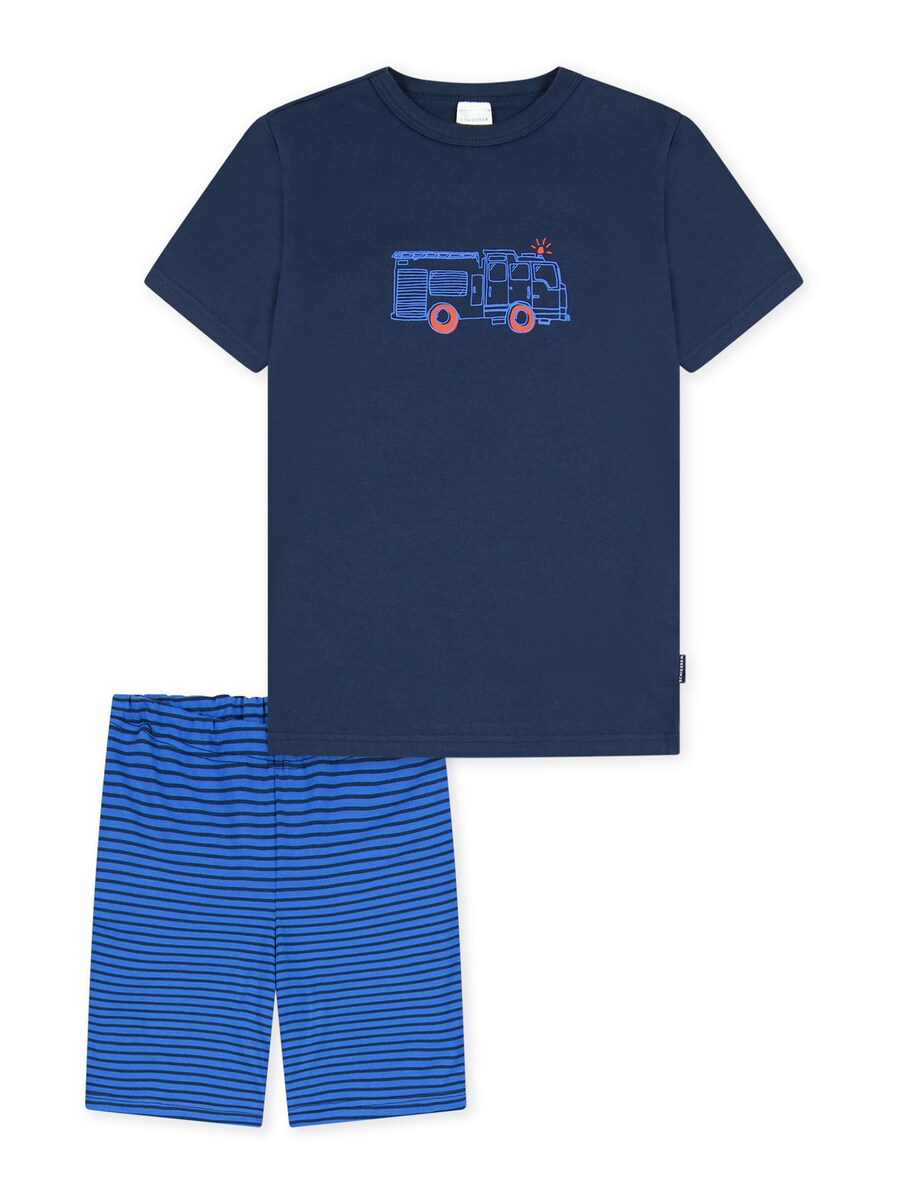 Пижама SCHIESSER Boys World, цвет Blue/Night blue 
Пижама SCHIESSER Boys World, цвет Blue/Night blue
