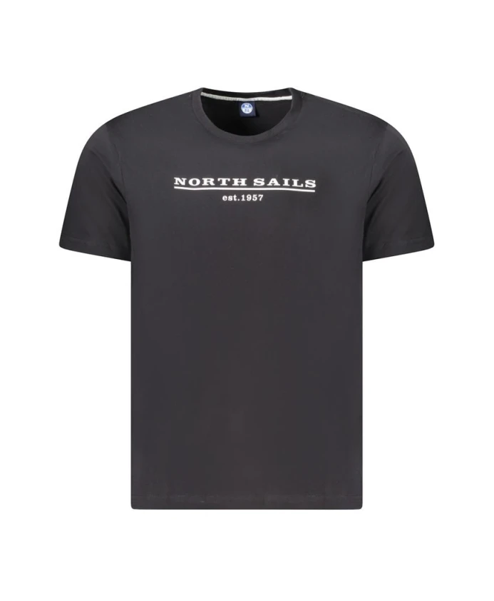 Черная хлопковая мужская футболка North Sails, черный
Черная хлопковая мужская футболка North Sails, черный