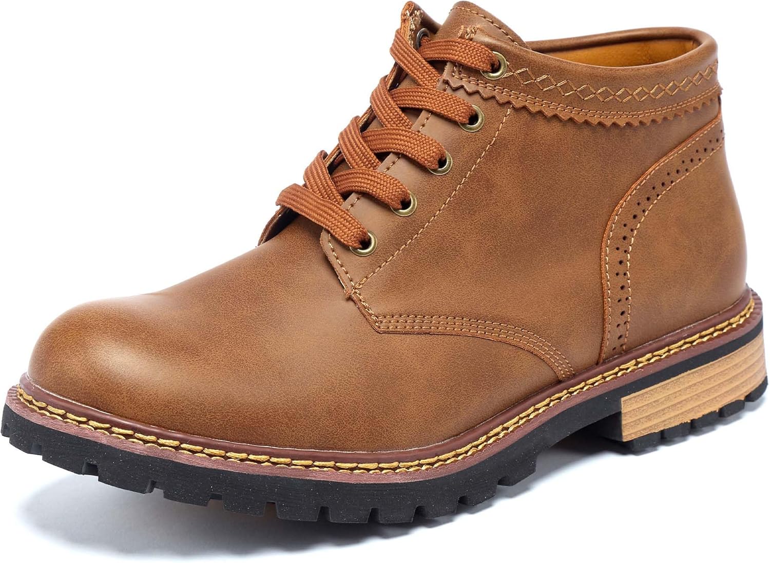 Мужские премиальные повседневные кожаные ботинки, противоскользящие ботинки для мужчин, модные ботинки на шнуровке для прогулок, отпуска, вождения, кемпинга и повседневной носки Vtiao, коричневый
Мужские премиальные повседневные кожаные ботинки, противоскользящие ботинки для мужчин, модные ботинки на шнуровке для прогулок, отпуска, вождения, кемпинга и повседневной носки Vtiao, коричневый