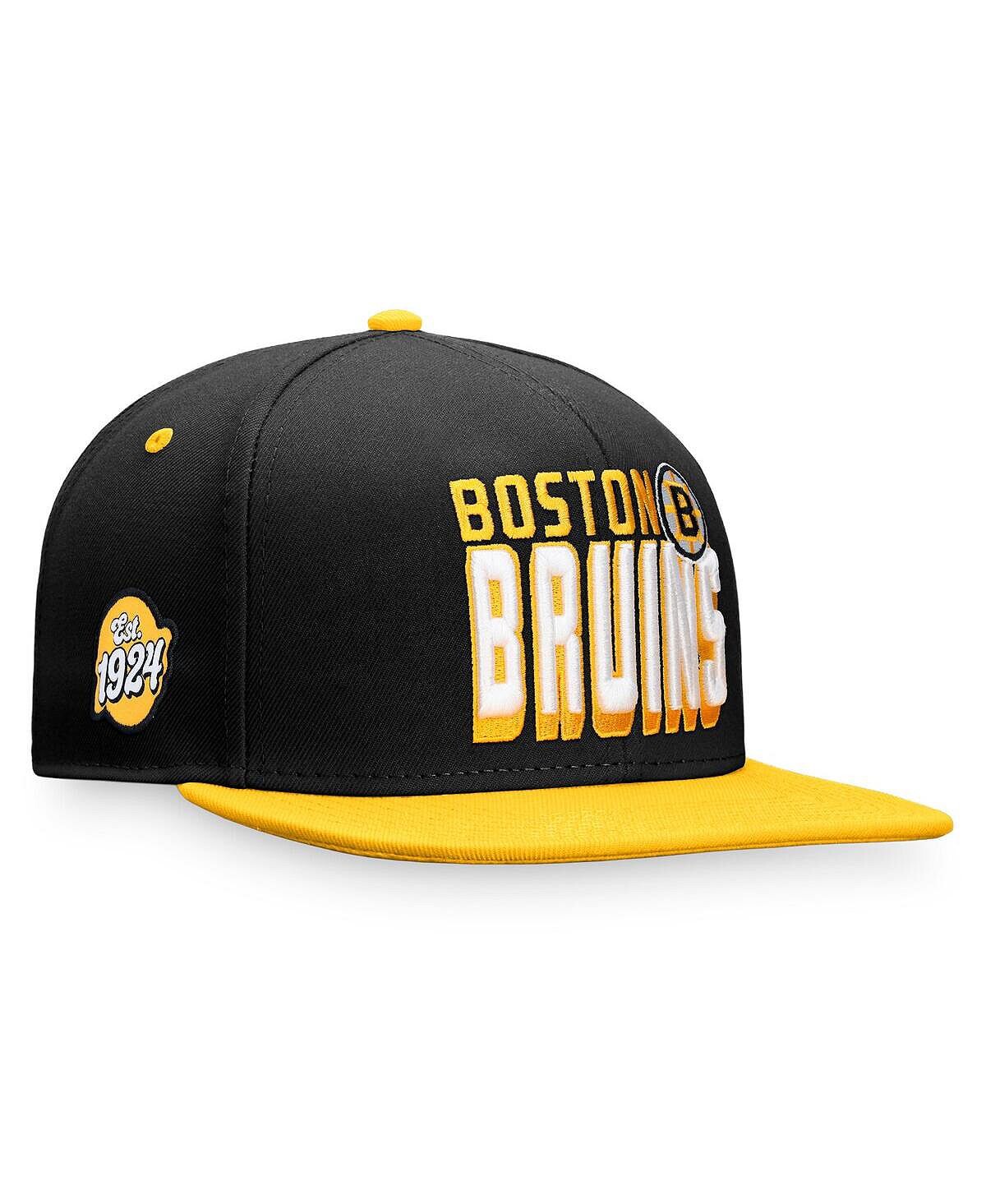 Мужская двухцветная кепка Snapback черного и золотого цвета с логотипом Boston Bruins Heritage Retro Fanatics
Мужская двухцветная кепка Snapback черного и золотого цвета с логотипом Boston Bruins Heritage Retro Fanatics
