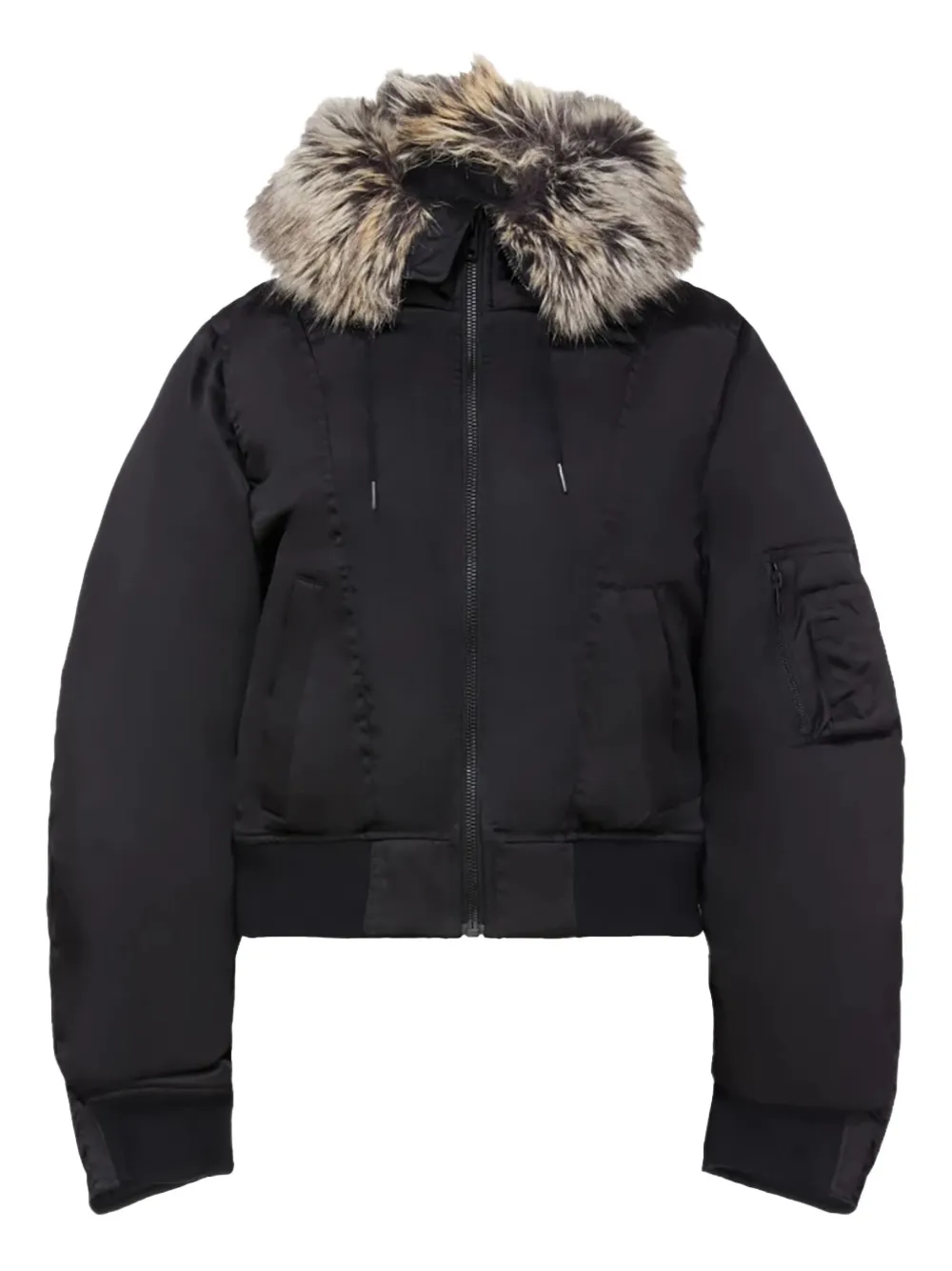 Бомбер с отделкой из искусственного меха adidas, черный
Бомбер с отделкой из искусственного меха adidas, черный