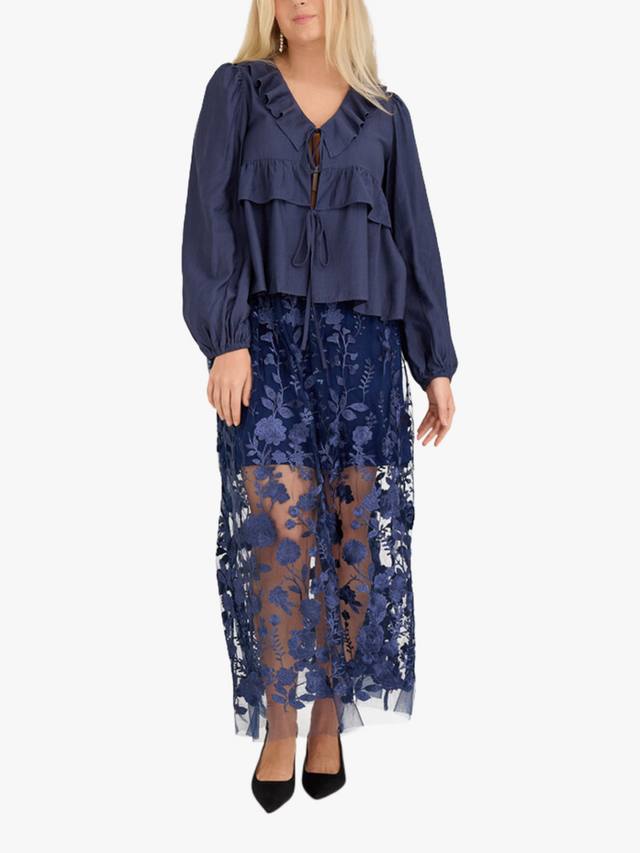 Блузка с рюшами Charlotte A-VIEW, Navy
Блузка с рюшами Charlotte A-VIEW, Navy