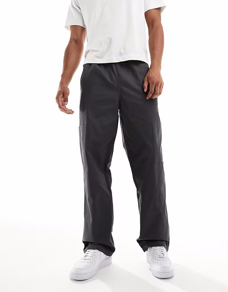 Брюки-карго свободного кроя серого цвета Asos Design
Брюки-карго свободного кроя серого цвета Asos Design