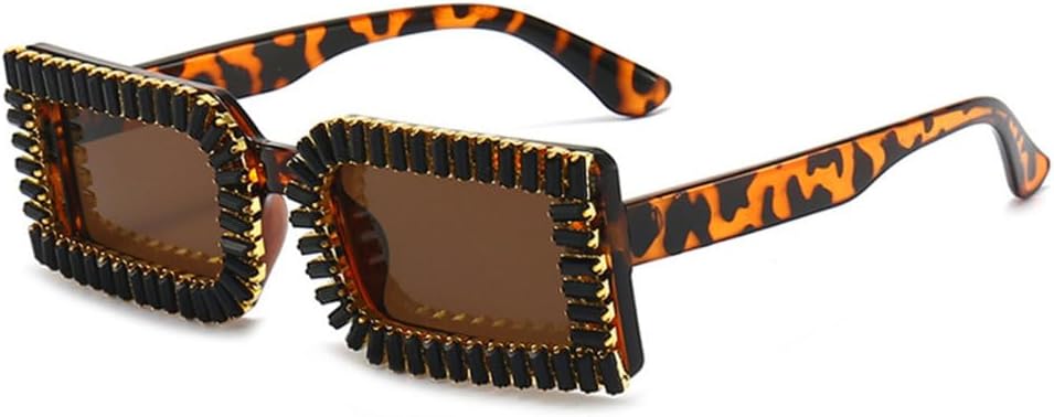 Маленькие прямоугольные солнцезащитные очки для женщин, элегантные солнцезащитные очки со стразами и бриллиантами, модные женские очки, квадратные очки MTZJH, Leopard-brown
Маленькие прямоугольные солнцезащитные очки для женщин, элегантные солнцезащитные очки со стразами и бриллиантами, модные женские очки, квадратные очки MTZJH, Leopard-brown