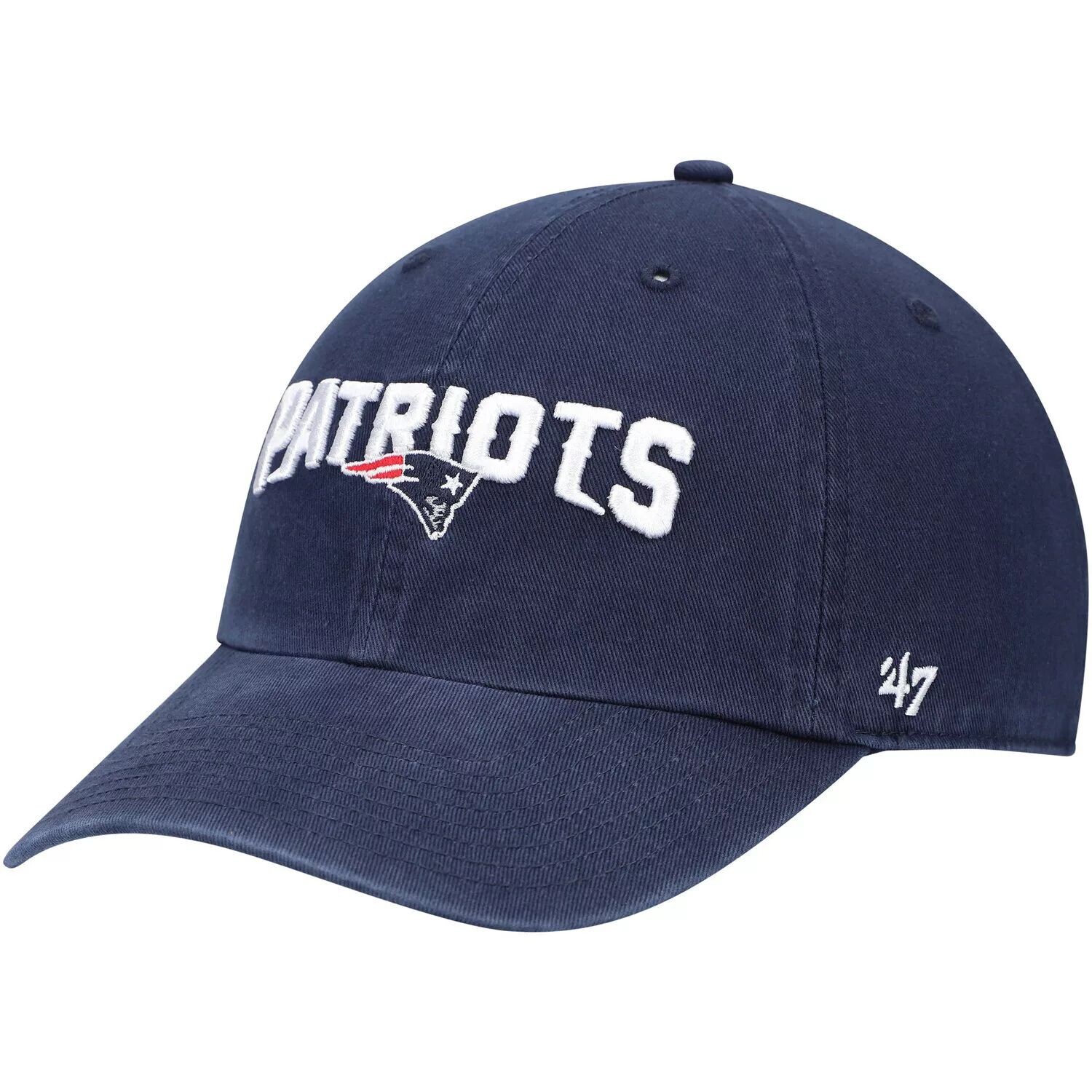 Мужская регулируемая кепка темно-синего цвета New England Patriots '47 Clean Up с альтернативным логотипом
Мужская регулируемая кепка темно-синего цвета New England Patriots '47 Clean Up с альтернативным логотипом