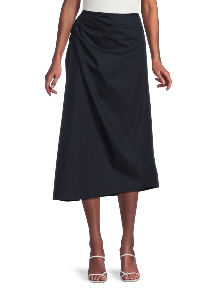 Юбка-миди Tessa А-силуэта из хлопка A.L.C., цвет Deep Navy
Юбка-миди Tessa А-силуэта из хлопка A.L.C., цвет Deep Navy