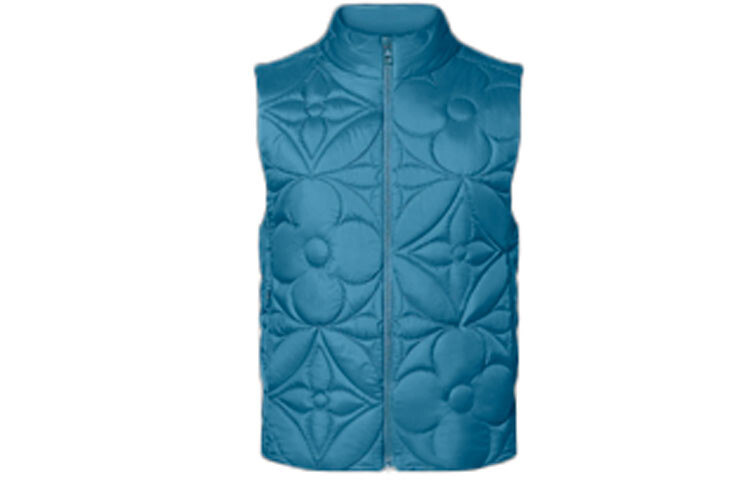 LVSE Утепленный жилет с монограммой и цветком Louis Vuitton, синий
LVSE Утепленный жилет с монограммой и цветком Louis Vuitton, синий