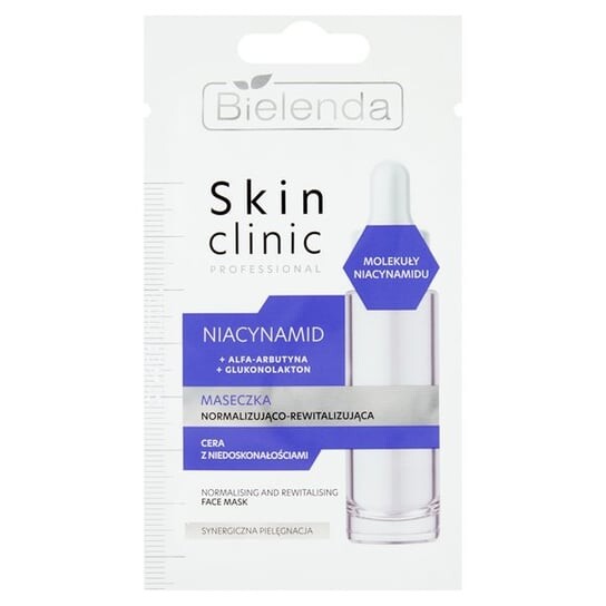 Ниацинамид, нормализующая и восстанавливающая маска, 8G Bielenda, Skin Clinic Professional
Ниацинамид, нормализующая и восстанавливающая маска, 8G Bielenda, Skin Clinic Professional