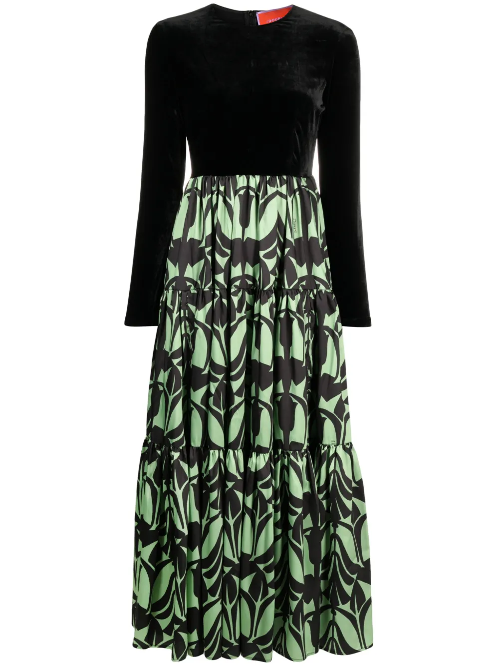 Ярусное платье макси с принтом La DoubleJ, черный
Ярусное платье макси с принтом La DoubleJ, черный