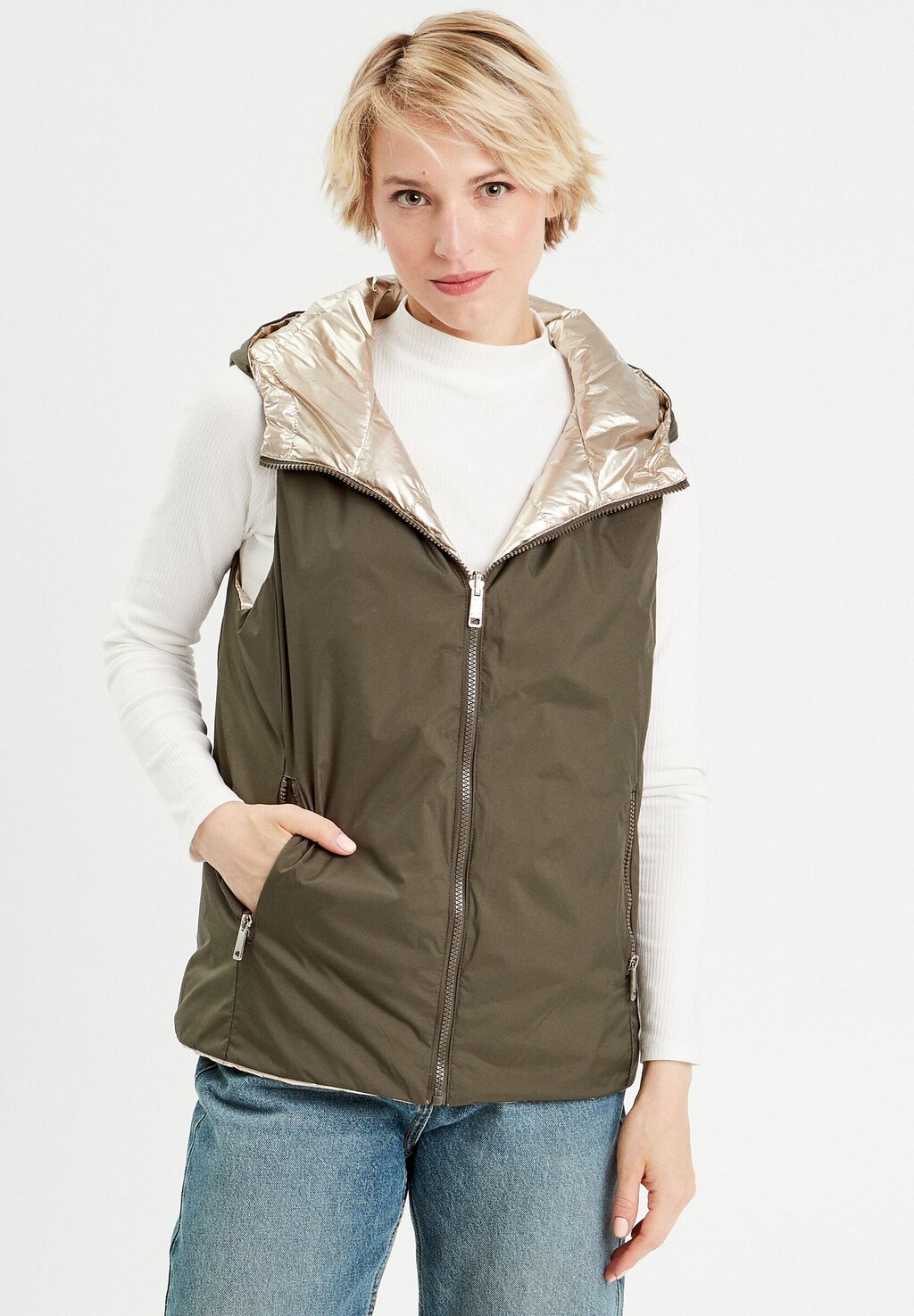 Жилет REVERSIBLE Cache Cache, хаки
Жилет REVERSIBLE Cache Cache, хаки