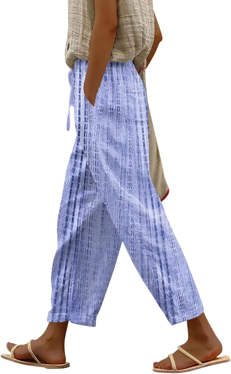 Женские прямые широкие брюки с принтом, легкие, на шнурке
Женские прямые широкие брюки с принтом, легкие, на шнурке