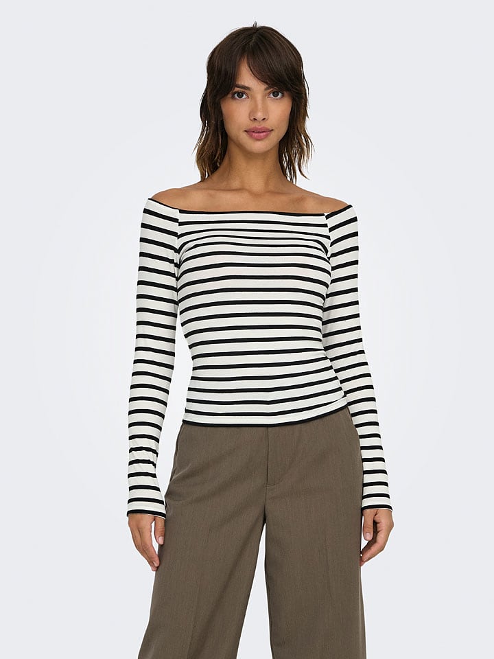 Лонгслив ONLY, белый/черный
Лонгслив ONLY, белый/черный